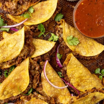 Crispy Beef Tacos on a Sheet Pan